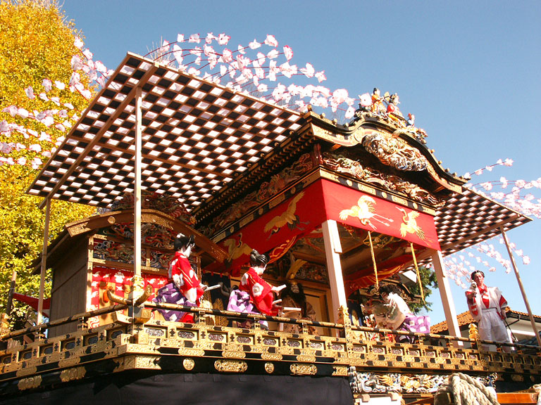 Kabuki performance on the Yatai